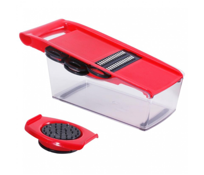 Homeway HW2095 8-in-1 Multifunctional Vegetables Slicers - Red and Black - Zoom Image 1