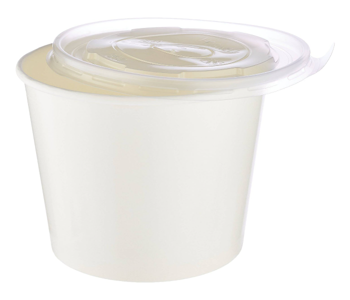 Hotpack HSMPSB1100 5 Pieces 1100ml Paper Soup Bowl - White - Zoom Image 1