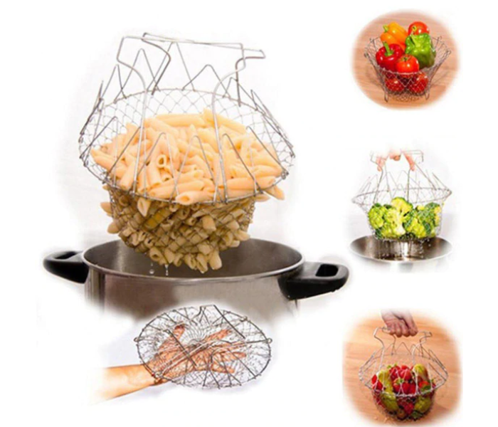 Generic 12 In 1 Kitchen Tool Chef Basket - Silver - Zoom Image 2