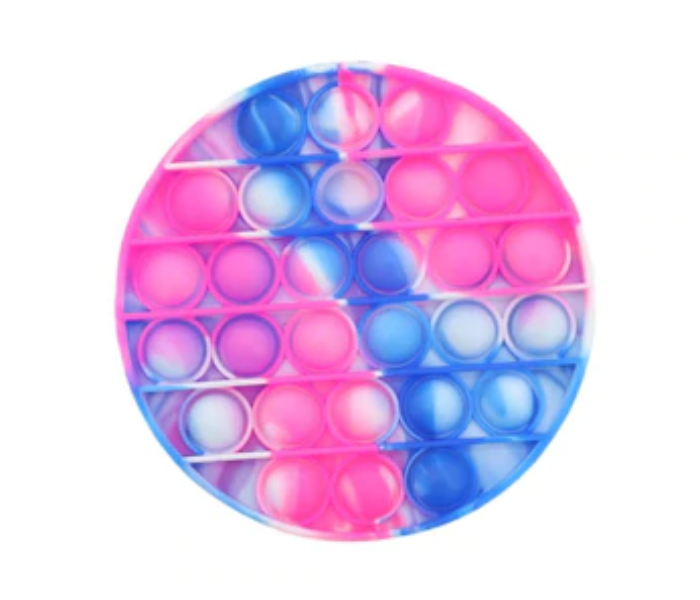 Pop It Pink And Blue Tie Dye Circle Toy For Kids - Pink and Blue - Zoom Image