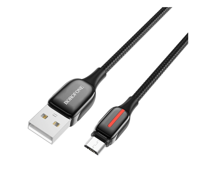 Hoco BU14 Heroic Charging Data Cable For Micro - Black - Zoom Image 1