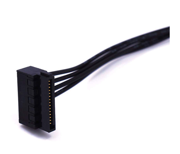 ATCA ATCA-CBLPW4PSSD 45CM Mini 4 Pin To 2 Sata SSD Power Supply Cable - Black - Zoom Image 4