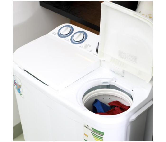 Geepas GSWM6468 Highly Efficient Semi-Automatic Washing Machine - White - Zoom Image 2