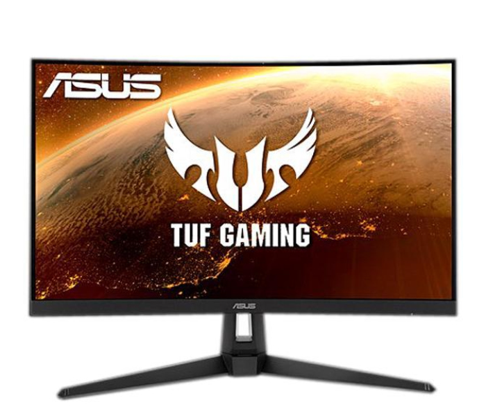 Asus TUF Gaming VG27WQ 27 Inch WQHD Curved Gaming Monitor - Black - Zoom Image 1