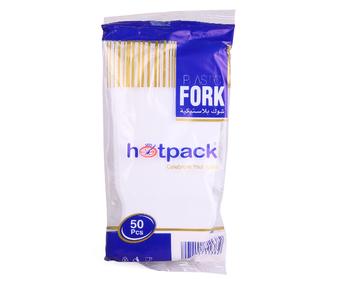 Hotpack PFS 50 Pieces Plastic Fork - White - Zoom Image