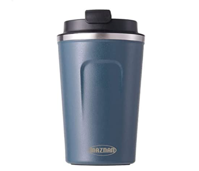 380ml Travel Vacuum Insulated Coffee Mug With Lid - Blue - Zoom Image 2