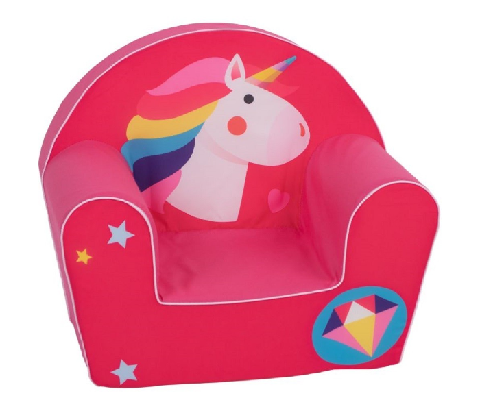 Delsit DT8-2056 Unicorn Diamond Arm Chair For Kids - Pink - Zoom Image