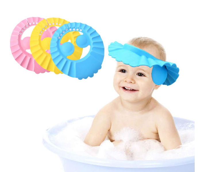 Universal Baby Shower Cap - Yellow - Zoom Image 2