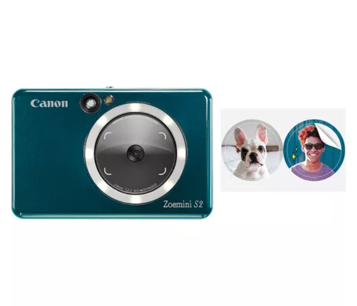 Canon Zoemini S2 Instant Camera Colour Photo Printer - Teal - Zoom Image 2