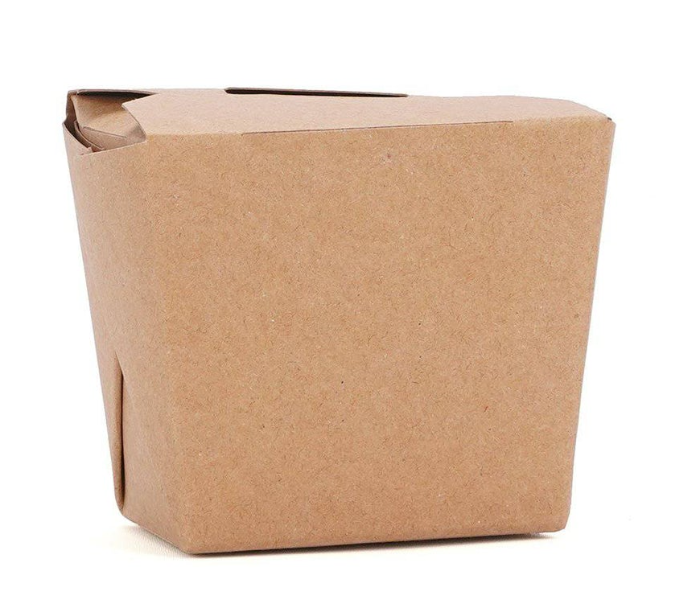 Hotpack HSMKSB8 5 Pieces 8oz Kraft PE Square Box - Zoom Image 4