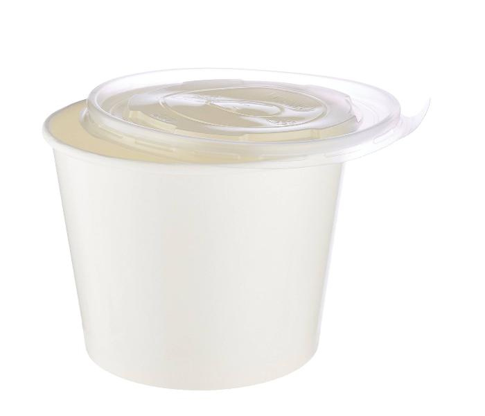 Hotpack HSMPSB750 5 Pieces 750ml Paper Soup Bowl - White - Zoom Image 3