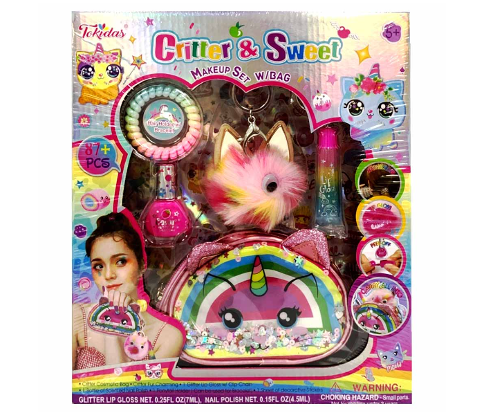 Tokidas T207CF Critter and Sweet Makeup Set With Bag for Girls - Zoom Image