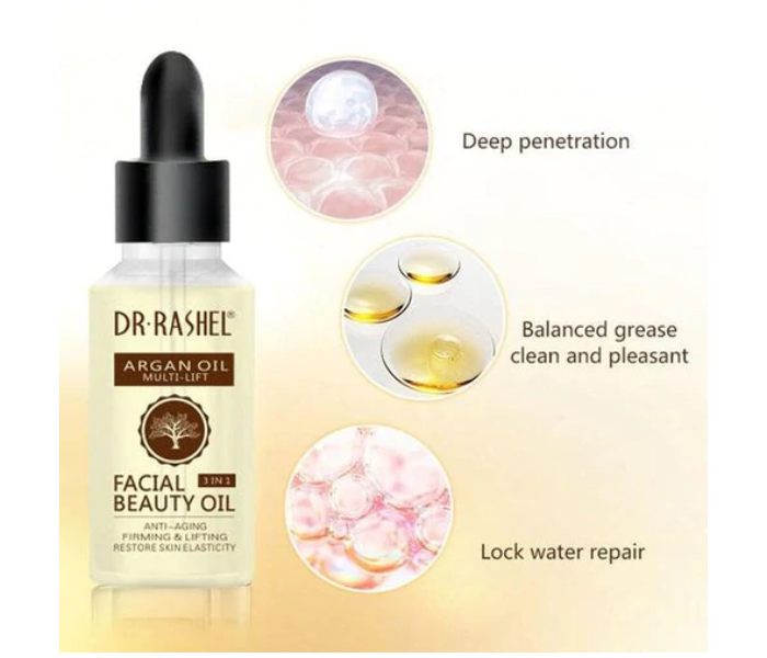 Dr Rashel DRL-1424 3 In 1 30ml Argan Oil Multi Lift Facial Beauty Oil - Zoom Image 4