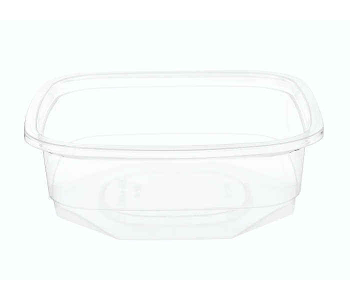 Hotpack HSMDCS8PET 10 Pieces 8oz Deli PET Container Square with Lid - Zoom Image 4