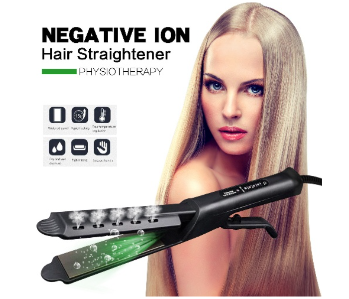 Generic PH-686 Straight Perm Duai Volume Electric Anion Hair Stick - Black - Zoom Image 1