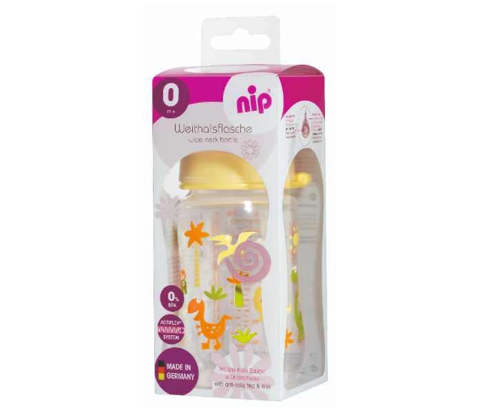 NIP 125364 260ml Bottle Plastic and Silicone Teat For Babies - Zoom Image