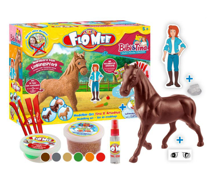 Craze 15155 Flo Mee Meets Cloud Slime Horse-Set Tina and Amadeus Toys Set For Kids - Zoom Image 2