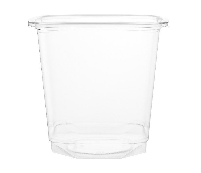 Hotpack HSMDCS24PET 10 Pieces 24oz Deli PET Container Square with Lid - Zoom Image 5