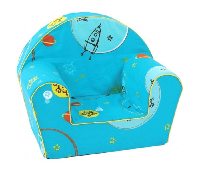 Delsit DT8-127 Space Light Blue Arm Chair For Kids - Blue - Zoom Image