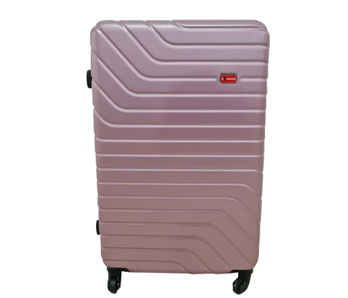 Extreme 24 inch Lightweight Hard Shell ABS Luggage Trolley - Light Pink Red - Zoom Image