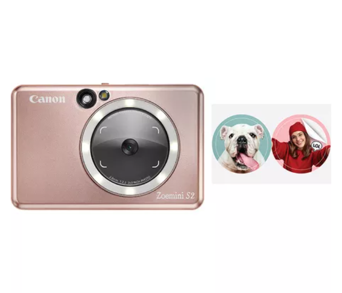 Canon Zoemini S2 Instant Camera Colour Photo Printer - Rose Gold - Zoom Image 2