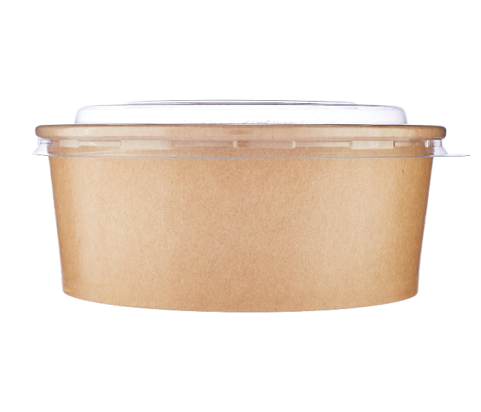 Hotpack HSMPSB26KX5 5 Pieces 26oz Kraft Paper Salad Bowl - Brown - Zoom Image 1