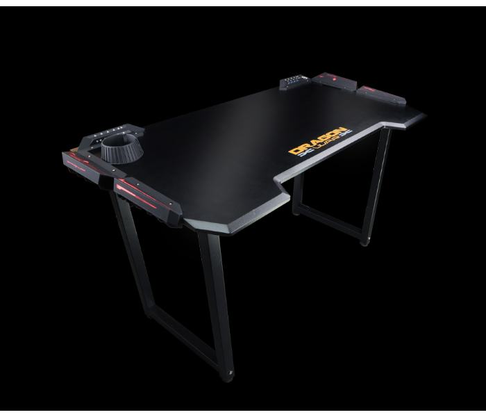 Dragon War GT-005 Pro-Gaming Desk -RGB Light Effect - Black - Zoom Image 3