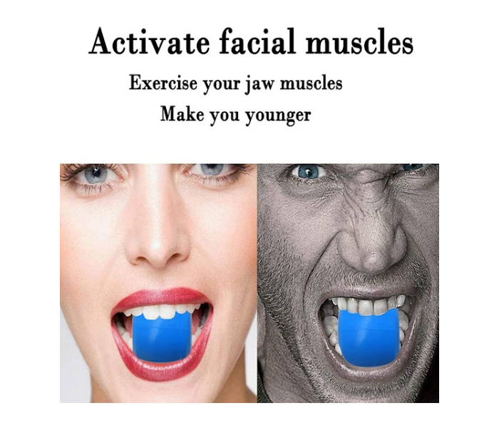 GTC Pop N Go Jaw Face and Neck Exerciser - Blue - Zoom Image 1