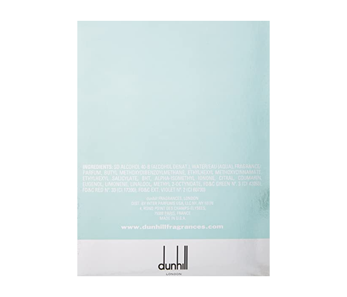 Dunhill 100ml Eau De Toilette Fresh Natural Spray for Men - Zoom Image 3