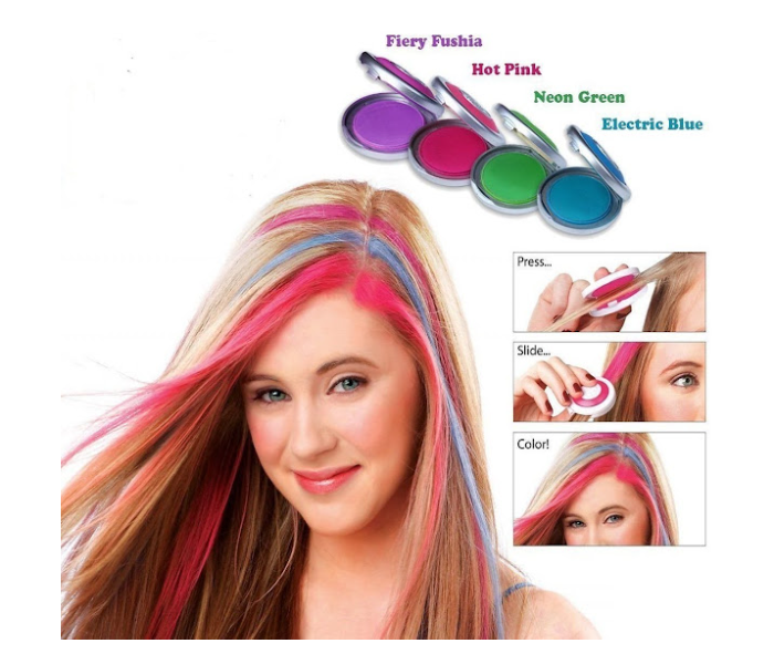 GTC Non-Toxic Temporary Hair Chalks Set Of 4 Colors - Zoom Image 3