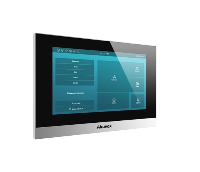 Akuvox C315S 7 Inch Android Indoor Monitor with POE - Black and Silver - Zoom Image 3