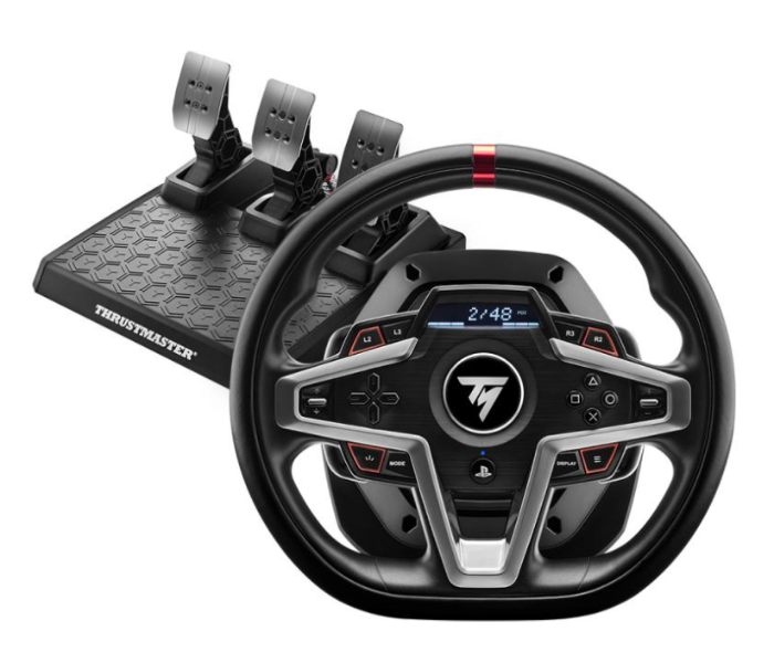 Thrustmaster TM-WHL-T248-XB Xbox Series Steering Wheel Magnetic Paddle Shifters 25 Action Buttons Playstations - Black - Zoom Image 1