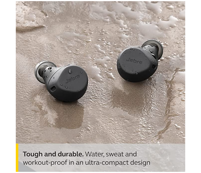 Jabra Elite 7 Active Waterproof In Ear Sports Earbuds with Mic - Black - Zoom Image 4