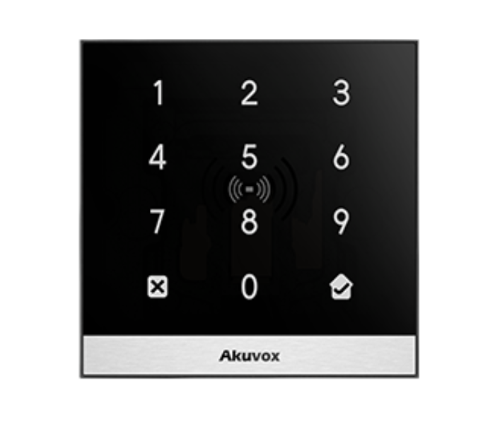 Akuvox A02 Access Control Readers - Black and Silver - Zoom Image 1