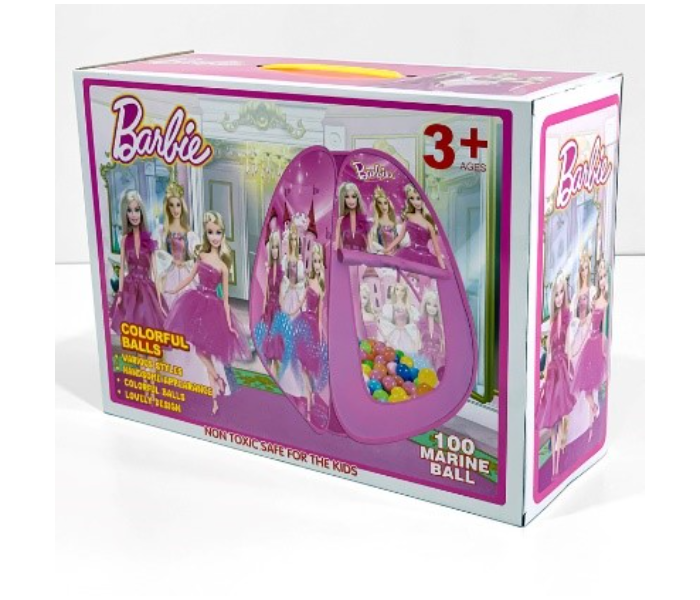 Reetoys J1035F Barbie Play Tent 100 Balls Activity Toy for Kids - Zoom Image