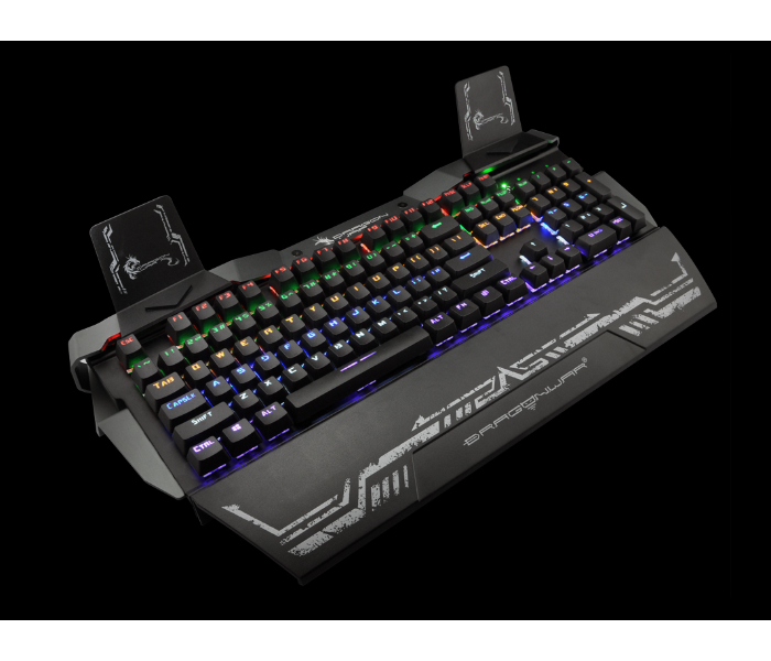 Dragon War GK-010 Gaming Keyboard Steel Wing Optical Switch With RGB - Black - Zoom Image 2