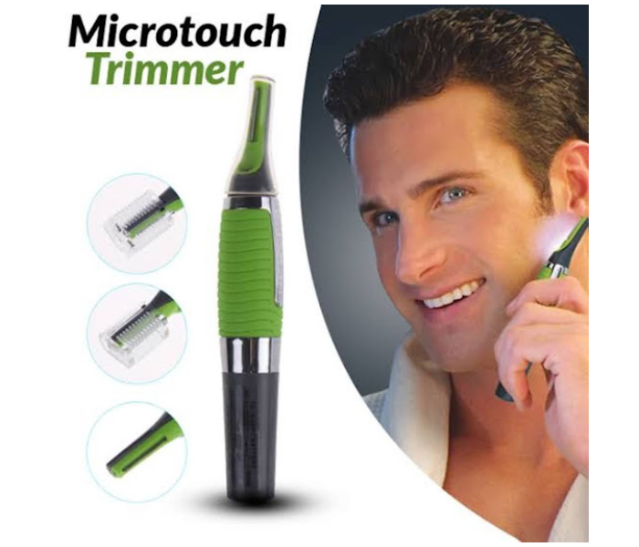 GTC Nose, Ear And Eyebrow Professional Hair Trimmer For Men - Black And Green - Zoom Image 1