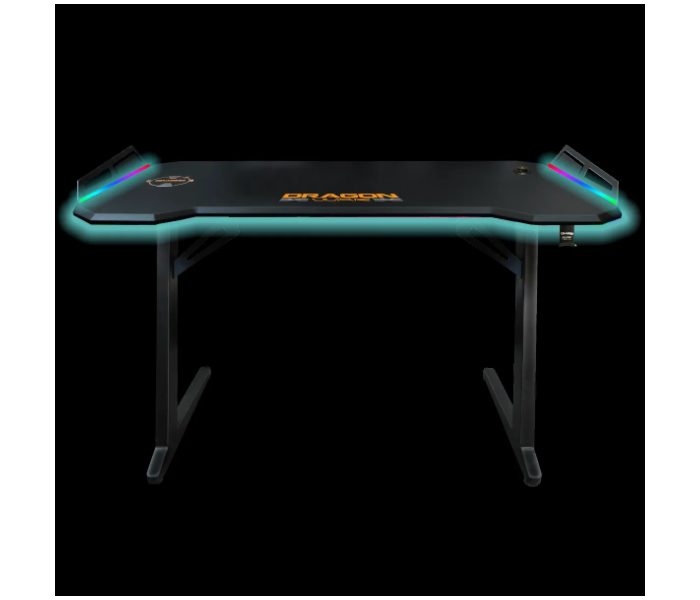 Dragon War GT-006-V3 Pro-Gaming Desk -RGB Light effect with Wirless Charger - Black - Zoom Image 4