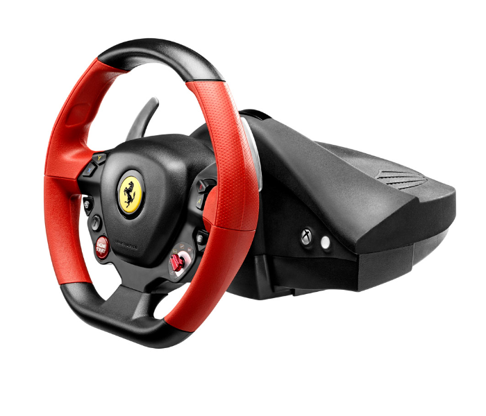 Thrustmaster TM-WHL-FRARI458-SPDR Ferrari 458 Spider Racing Wheel for Gaming - Black and Red - Zoom Image 2