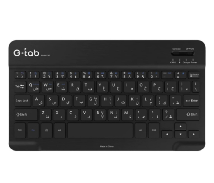 G-Tab Bluetooth Keyboard CK2 - Black - Zoom Image 1