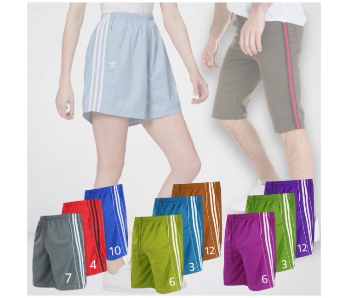 9 Piece Unisex Active Sports Shorts - Zoom Image