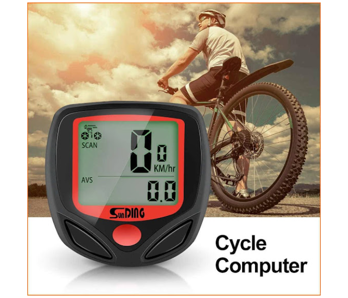 GTC Wired Waterproof Motorcycle Speedometer - Black - Zoom Image 1