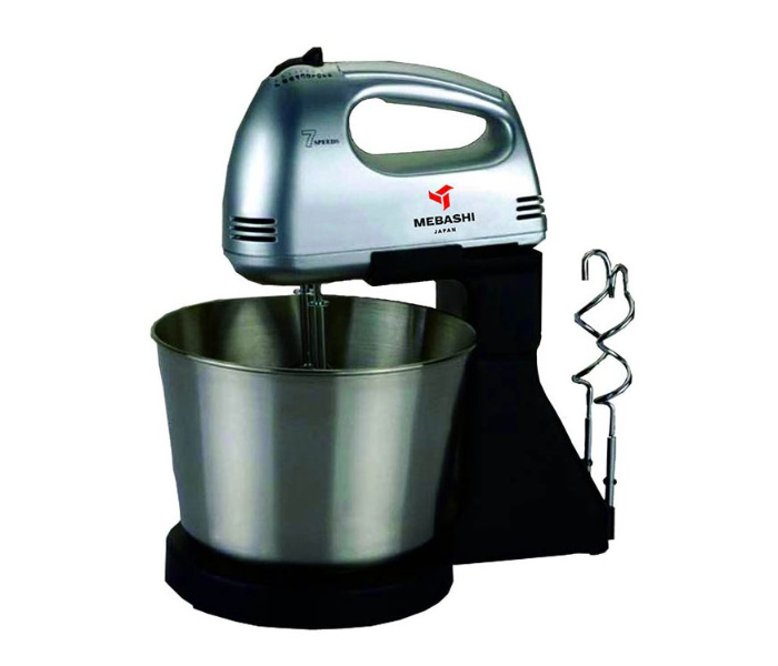 Mebashi ME-BWM1601SS 150 Watts Bowl Mixer - Silver - Zoom Image