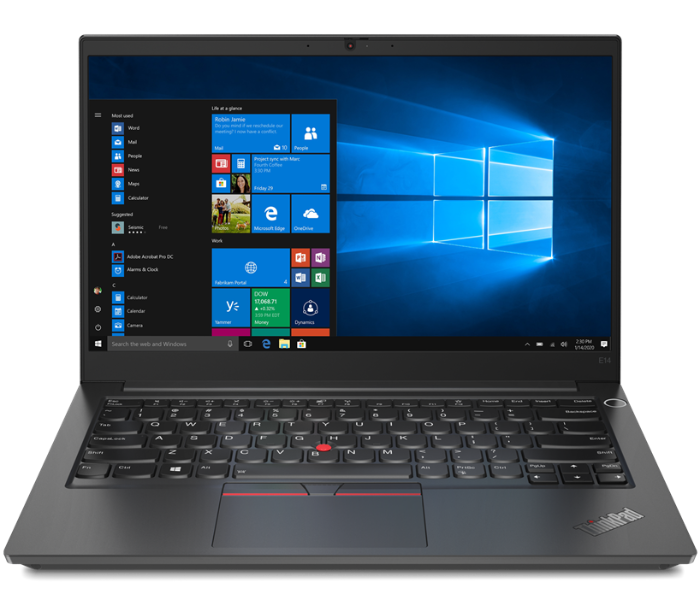 LENOVO THINKPAD   E14-G2-20TA003FAD 14 Inch FHD Intel Core i7-1165G7 Processor 8GB DDR4 RAM 512GB SSD 2GB NVIDIA GeForce MX450 GDDR5 Graphics - Black - Zoom Image 1