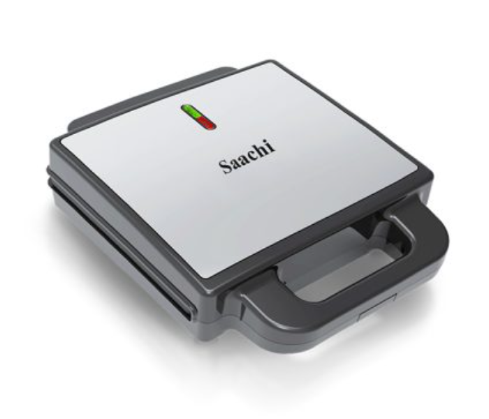 Saachi NL-2M-1570 2 In 1 Sandwich Maker With Removable Plates - Black and Silver - Zoom Image 3