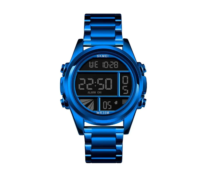 Skmei 1448 Fashion Luxury Waterproof Chronograph Digital Wristwatch for Men - Blue - Zoom Image