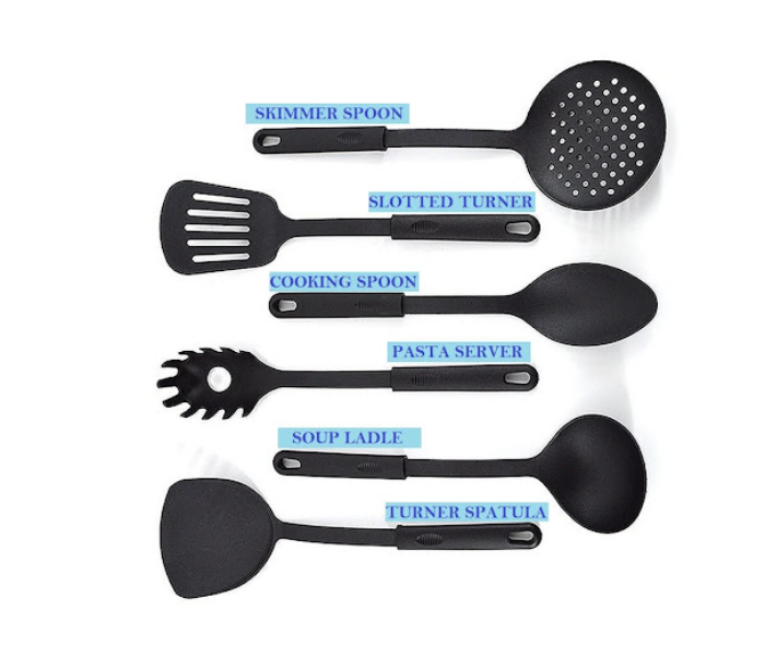 GTC Non-Stick Kitchen Utensils For Cooking - Black - Zoom Image 4