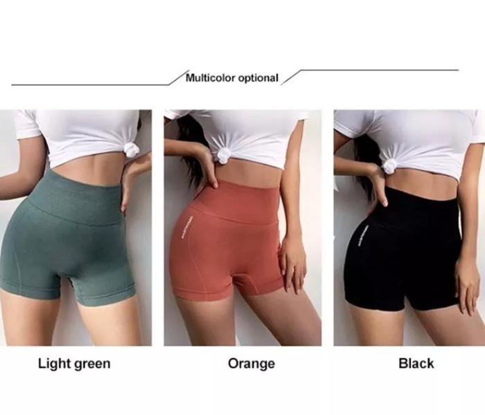 Womens Medium or Large Seamless High Waist Yoga Gym Sports Fitness Safety Pants - Opal Green - Zoom Image 3