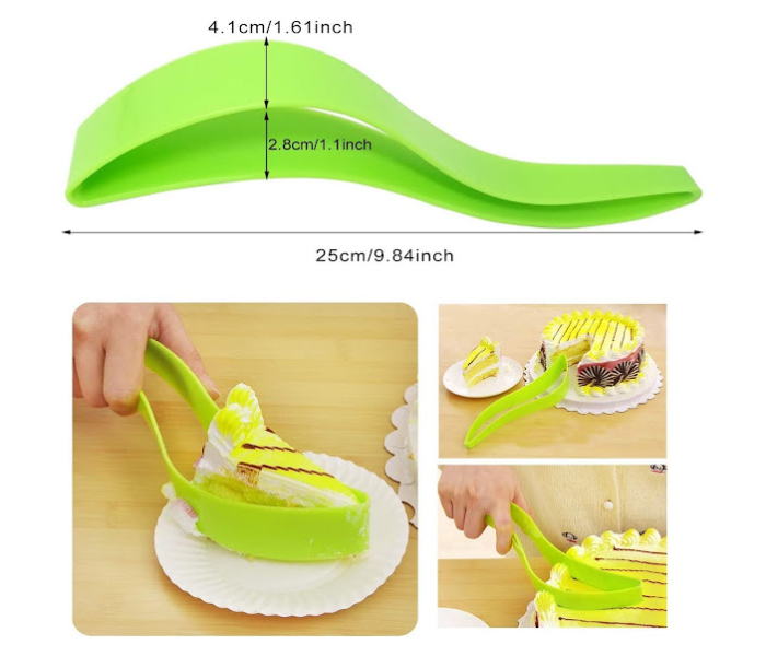 GTC 2 PCS Premium ABS Cake Slicer - Green - Zoom Image 6