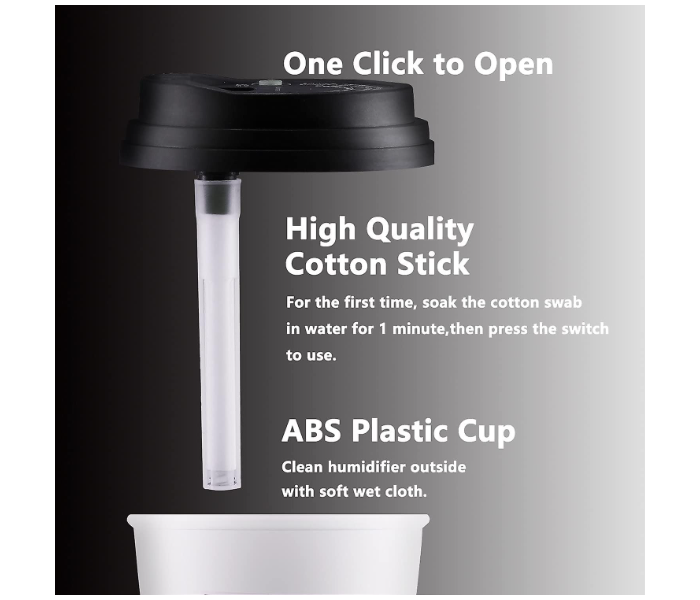 Multipurpose Usb Cup Air Humidifier 7 Colors Led Ultrasonic - Black - Zoom Image 5